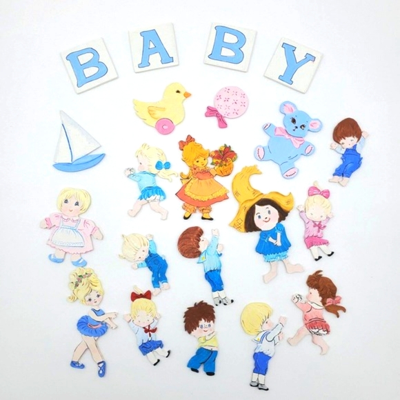 Handed Painted Craft Wooden Die Cutouts Baby, Nursery, Childhood - Picture 9 of 9